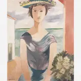 Moça com Chapéu de Flores by Cícero Dias, ÓLEO SOBRE TELA, offered Sep 2004