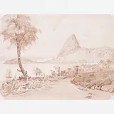 Entrada da Baía do Rio de Janeiro - Caminho para o Pão de Açúcar by George Sartorious, Aquarela, offered Jul 2004