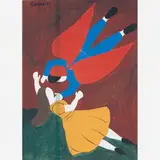 Djanira da Motta e Silva, Menina e Anjos, Guache