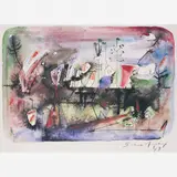Untitled by Antônio Bandeira, Aquarela e Nanquim, offered Jul 2004