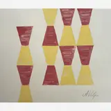 Ampulhetas by Alfredo Volpi, Têmpera sobre papel, offered Jul 2004