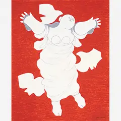 Figura e Pássaros by Milton Dacosta, ÓLEO SOBRE TELA, offered Jul 2004