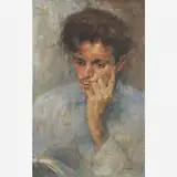 Eliseu Visconti, Meditação, ÓLEO SOBRE TELA