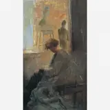 João Timótheo da Costa, No Ateliê, ÓLEO SOBRE TELA