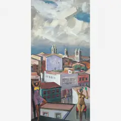Cena da Bahia by Hector Carybé, ÓLEO SOBRE TELA, offered Jul 2004