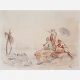Membros de uma Expedições by Pedro Américo, Aquarela, offered Apr 2004
