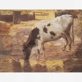 Antônio Souza Pinto, Vaca Bebendo água, ÓLEO SOBRE TELA