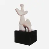 Mulher ao Luar by Bruno Giorgi, Escultura em mármore rosa português, offered Apr 2004