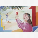 Mulher com Maçã by Cícero Dias, ÓLEO SOBRE TELA, offered Apr 2004