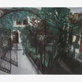 Portão da Casa da Artista em Santa Teresa by Djanira da Motta e Silva, ÓLEO SOBRE TELA, offered Apr 2004