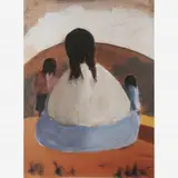 Mãe e Filhas by José Pancetti, ÓLEO SOBRE CARTÃO, offered Apr 2004