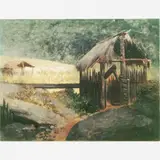 Almeida Júnior, PAISAGEM RURAL, Óleo sobre tela