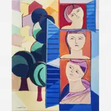 FIGURAS by Cícero Dias, ÓLEO SOBRE TELA, offered Dec 2003