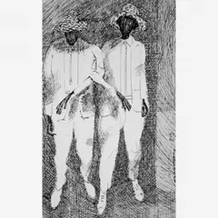 CASAL by Candido Portinari, Nanquim, offered Dec 2003