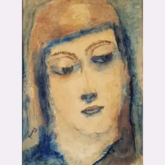 PENSATIVA by Alberto da Veiga Guignard, Aquarela, offered Dec 2003
