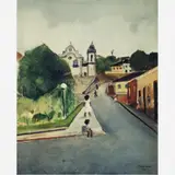 RUA EM SÃO JOÃO DEL REI by José Pancetti, Óleo sobre tela, offered Dec 2003