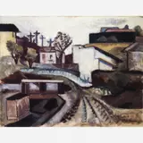 Aldo Bonadei, PAISAGEM COM CASAS
