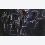 HORA I by Iberê Camargo, Óleo sobre tela, offered Dec 2003