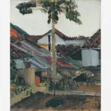 O Quintal do Hotel Rio Branco Onde Hospedei-me by José Pancetti, Óleo sobre tela, offered Sep 2003