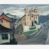Ouro Preto by Milton Dacosta, Óleo sobre tela, offered Sep 2003