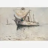 Navio Escola Benjamin Constant by Giovanni Battista Castagneto, Óleo sobre tela, offered Sep 2003