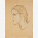 Perfil de Mulher by Tsuguharu Foujita, Litografia, offered Sep 2003