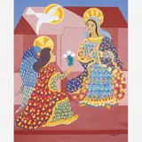 Anunciação da Virgem Maria by Djanira da Motta e Silva, ÓLEO SOBRE TELA, offered Jun 2003