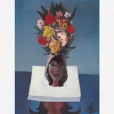Mulher com Flores by Di Cavalcanti, ÓLEO SOBRE TELA, offered Jun 2003