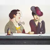 Caulos, Brasserie, ÓLEO SOBRE TELA