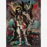 Guerreiro by Alberto da Veiga Guignard, ÓLEO SOBRE MADEIRA, offered Jun 2003