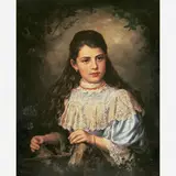 Karl Ernest Papf, Menina, ÓLEO SOBRE TELA