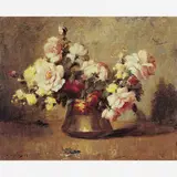 Edgard Oehlmayer, Jarro com Flores, ÓLEO SOBRE TELA