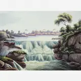 Sant du Tieté by Noël-Aimé Pissis, Aquarela, offered Jun 2003