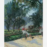 Francisco Manna, Figuras no Jardim, ÓLEO SOBRE TELA