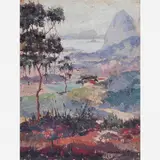 Heitor de Pinho, Vista com Pão de Açúcar, ÓLEO SOBRE TELA