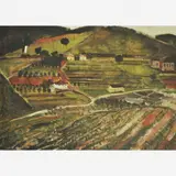 Paisagem e Trem by Emeric Marcier, ÓLEO SOBRE TELA, offered Apr 2003