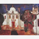 Igrejas em Minas Gerais by Emeric Marcier, ÓLEO SOBRE TELA, offered Apr 2003