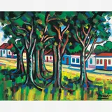 Paisagem com Casas by Inimá de Paula, ÓLEO SOBRE TELA, offered Apr 2003