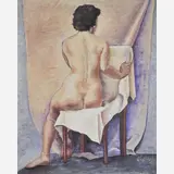 Vittorio Gobbis, Nu de Costas, ÓLEO SOBRE TELA