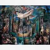 Desembarque de Colonizadores no século XVIII by Di Cavalcanti, ÓLEO SOBRE TELA, offered Nov 2002