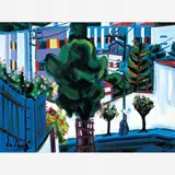 O Branco e o Azul - Paisagem by Inimá de Paula, ÓLEO SOBRE TELA, offered Nov 2002