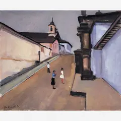 Ouro Preto by Bustamante Sá, ÓLEO SOBRE TELA, offered Nov 2002