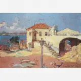 Latour, Morro do Castelo, ÓLEO SOBRE MADEIRA