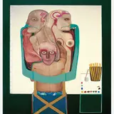 Gessiron Alves Franco, Auto-Retrato - Pintura n. 1 da série "semelhantes"