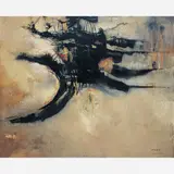 Composição by Manabu Mabe, Óleo sobre eucatex, offered Sep 2002
