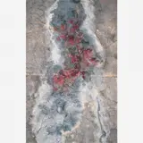 Frans Krajcberg, Untitled, Pigmentos naturais sobre papel artesanal moldado colado em tela