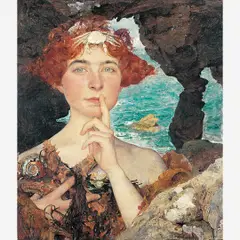 Edgar Maxence, Calypso, ÓLEO SOBRE MADEIRA