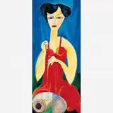 Aldemir Martins, Mulher com Vestido Vermelho