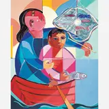 Pescadores by Cícero Dias, ÓLEO SOBRE TELA, offered Jul 2002