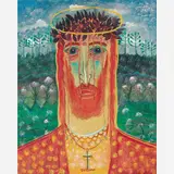 Cristo by Alberto da Veiga Guignard, ÓLEO SOBRE MADEIRA, offered Jul 2002